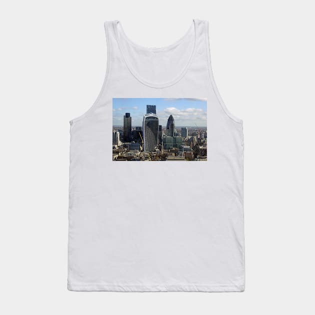 Cityscape Skyline City of London Tank Top by AndyEvansPhotos